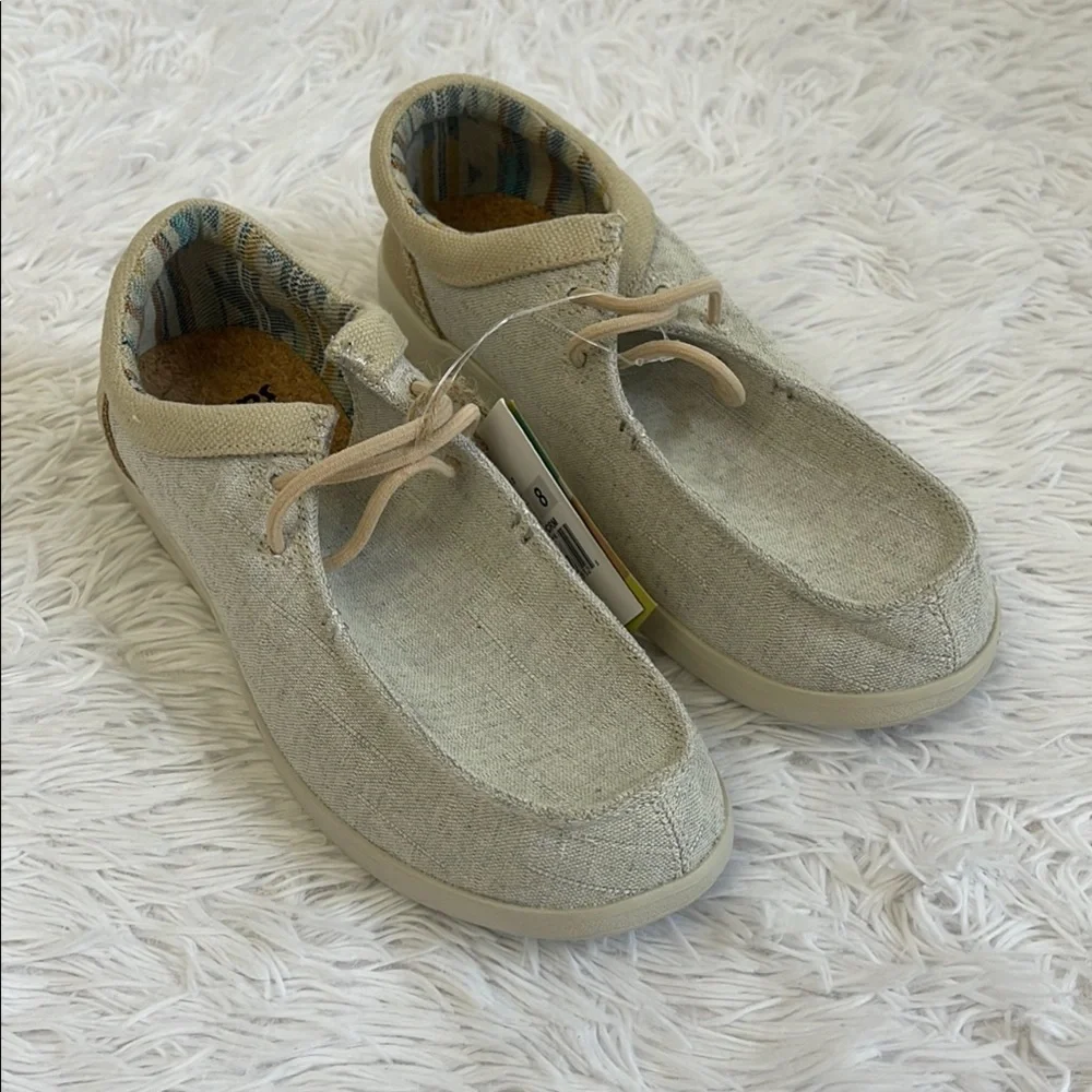 SANUK SUGAR LITE Casual Beige WOMEN SIZE 8 Shoes